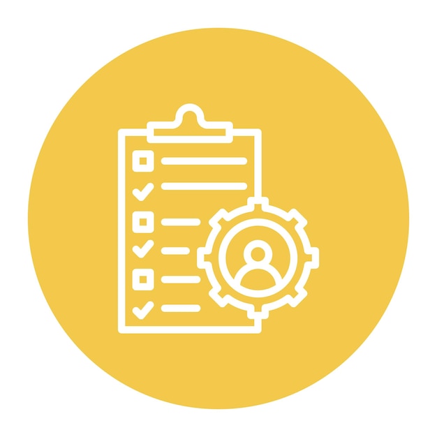 Imagen vectorial del icono de gestión de proyectos Puede utilizarse para el rendimiento empresarial