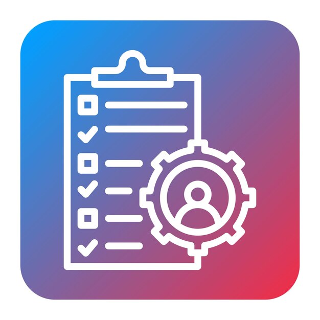 Imagen vectorial del icono de gestión de proyectos Puede utilizarse para el rendimiento empresarial