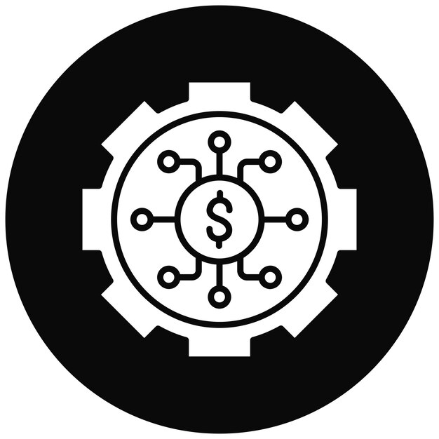 Imagen vectorial del icono de gestión Puede utilizarse para Fintech