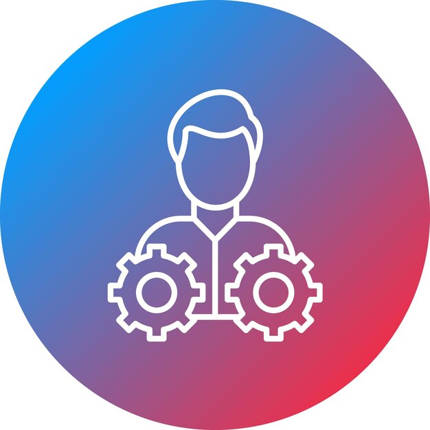 Imagen vectorial del icono de gestión Puede utilizarse para la productividad