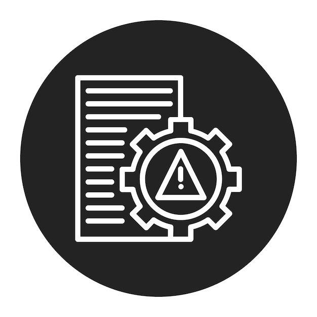Imagen vectorial del icono de gestión de riesgos legales Se puede utilizar para el rendimiento empresarial