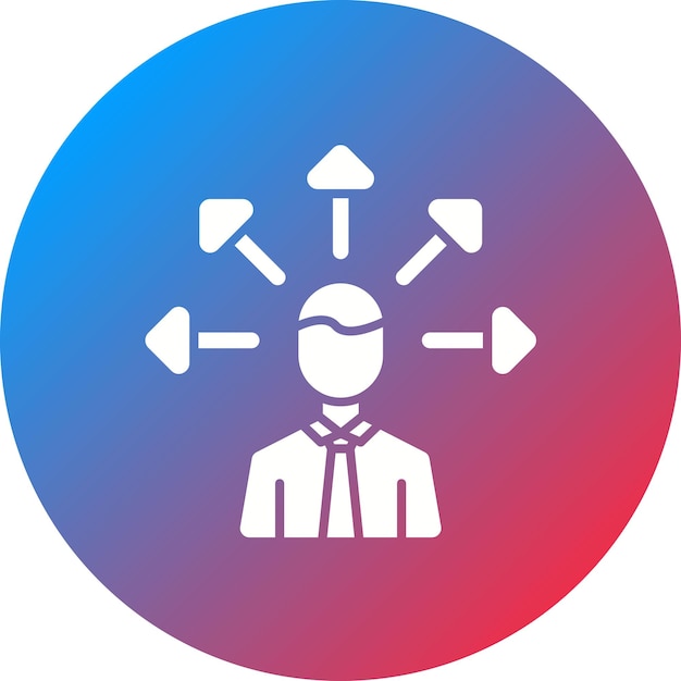 Imagen vectorial del icono de gestión de subcontratación Se puede utilizar para la gestión de proyectos
