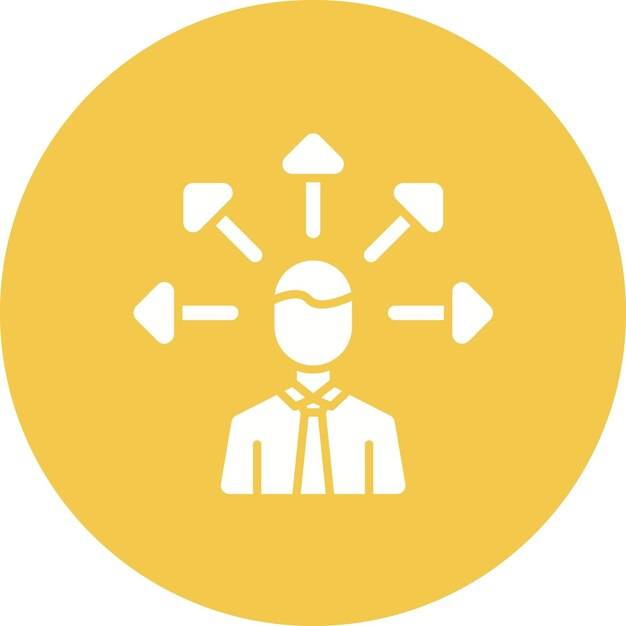 Imagen vectorial del icono de gestión de subcontratación Se puede utilizar para la gestión de proyectos