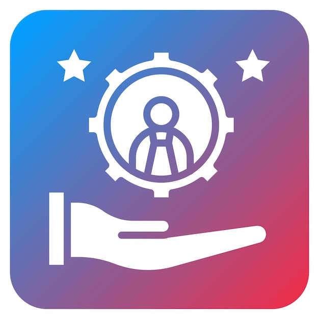 Imagen vectorial del icono de gestión de talentos Se puede utilizar para el rendimiento empresarial
