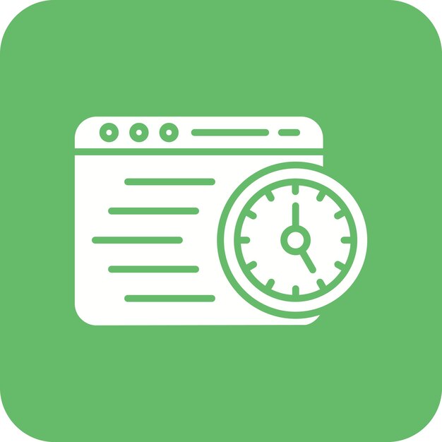 Imagen vectorial del icono de gestión del tiempo Se puede utilizar para el marketing