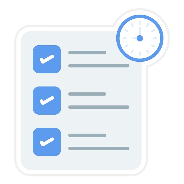 Imagen vectorial del icono de gestión del tiempo Se puede utilizar para negocios basados en el hogar