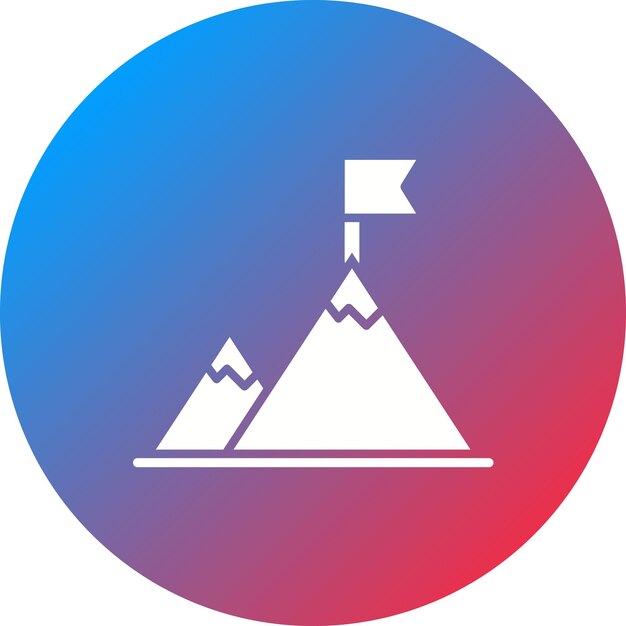 Imagen vectorial de icono de Get On Top Se puede utilizar para la gestión empresarial