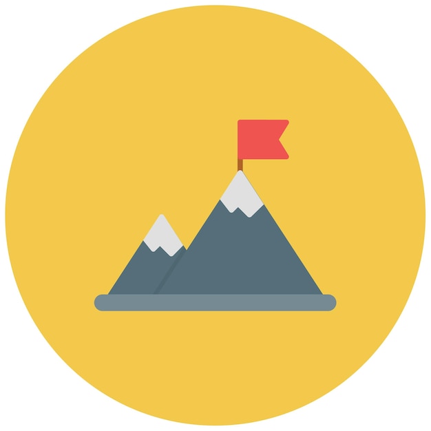 Imagen vectorial de icono de Get On Top Se puede utilizar para la gestión empresarial