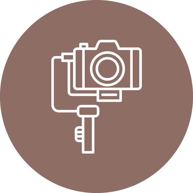 Imagen vectorial de icono de gimbal Se puede utilizar para la fotografía