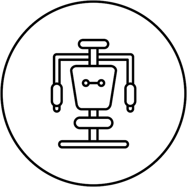 Imagen vectorial del icono del gimnasio Se puede usar para el gimnasio