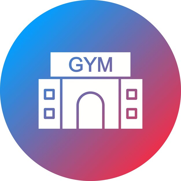 Imagen vectorial del icono del gimnasio Se puede usar para Pilates