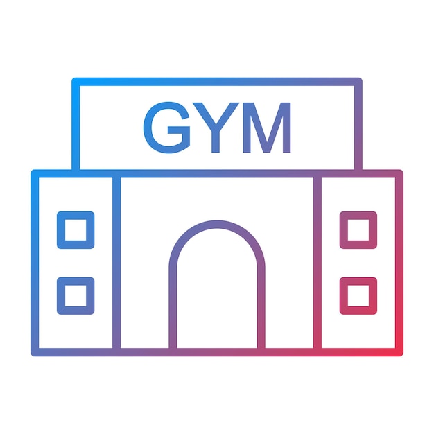 Imagen vectorial del icono del gimnasio Se puede usar para Pilates