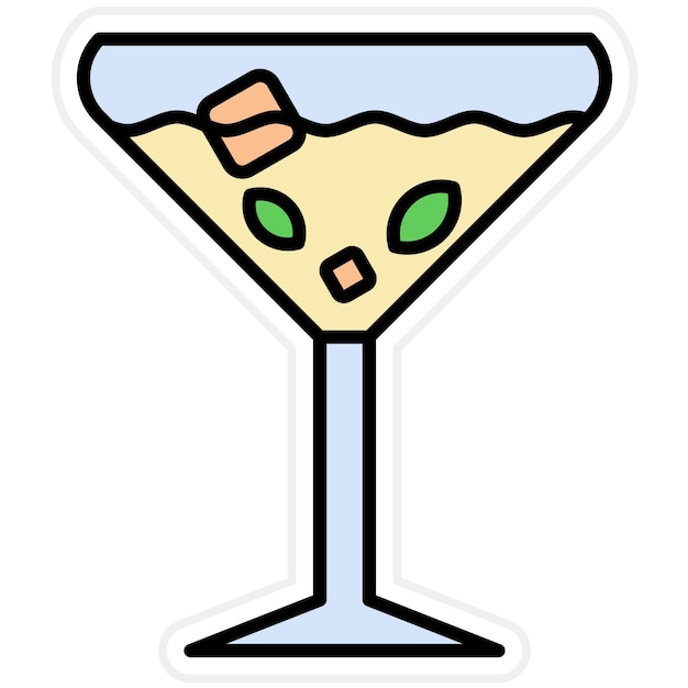 Imagen vectorial de icono de gin tonic se puede usar para bebidas