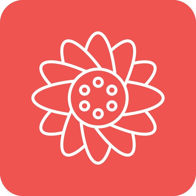 Imagen vectorial del icono del girasol Se puede usar para la primavera