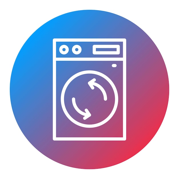 La imagen vectorial del icono de giro se puede utilizar para la lavandería
