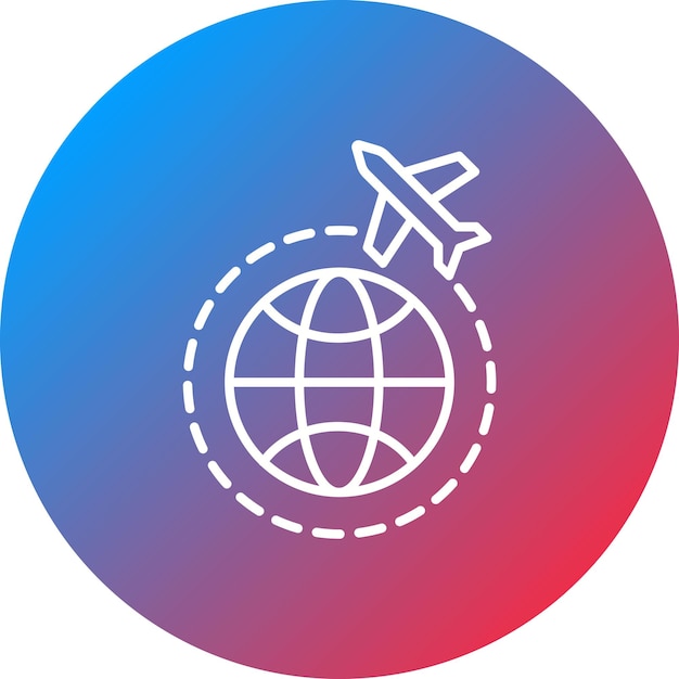 Imagen vectorial de icono global Puede utilizarse para la inmigración