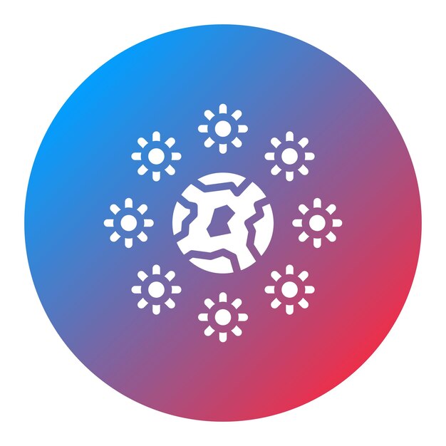 Imagen vectorial del icono del globo contagioso Se puede utilizar para enfermedades infecciosas