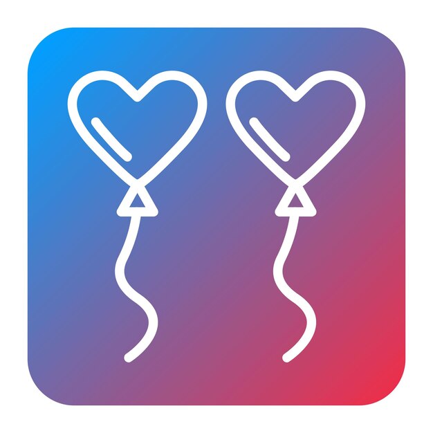 Imagen vectorial del icono del globo del corazón Se puede usar para la aplicación de citas