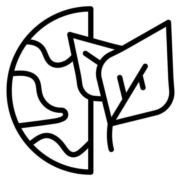 Imagen vectorial del icono del globo ecológico Se puede utilizar para el desarrollo ecológico
