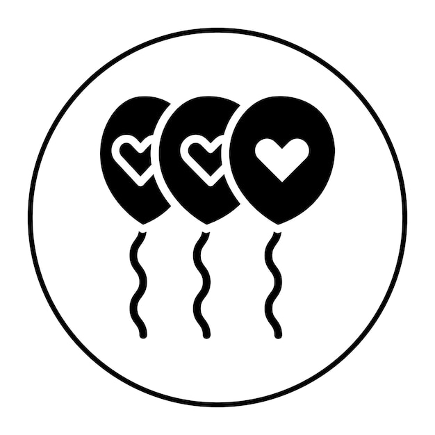 Imagen vectorial del icono del globo de la fiesta Se puede usar para el parque acuático