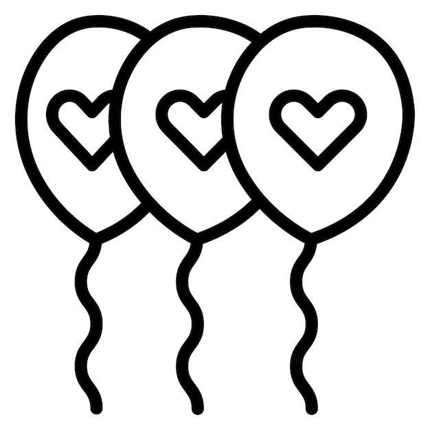 Imagen vectorial del icono del globo de la fiesta Se puede usar para el parque acuático