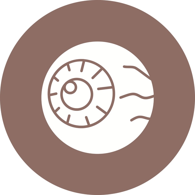 Imagen vectorial del icono del globo ocular Se puede utilizar para Optometrist