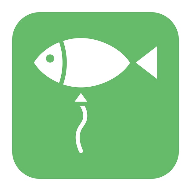 Vector imagen vectorial del icono del globo de pescado se puede usar para la ducha de bebé