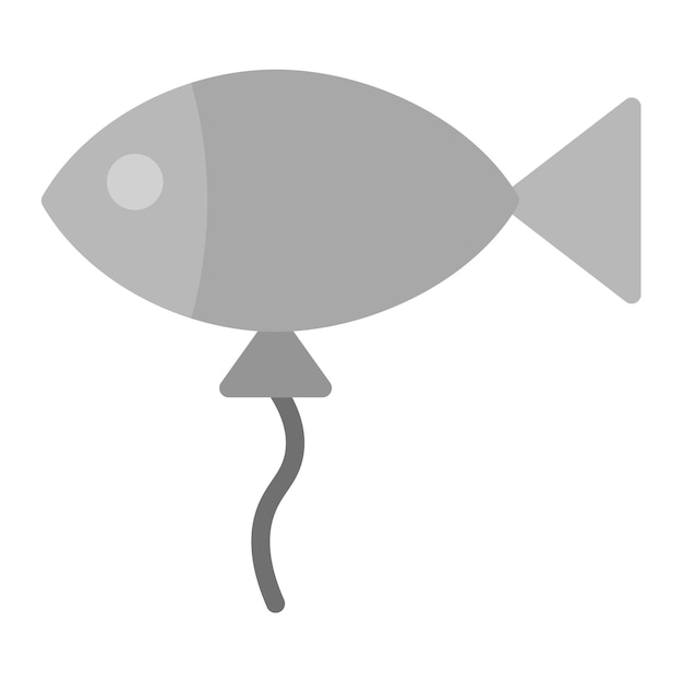 Imagen vectorial del icono del globo de pescado Se puede usar para la ducha de bebé