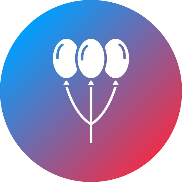 Imagen vectorial del icono del globo Se puede usar para cumpleaños