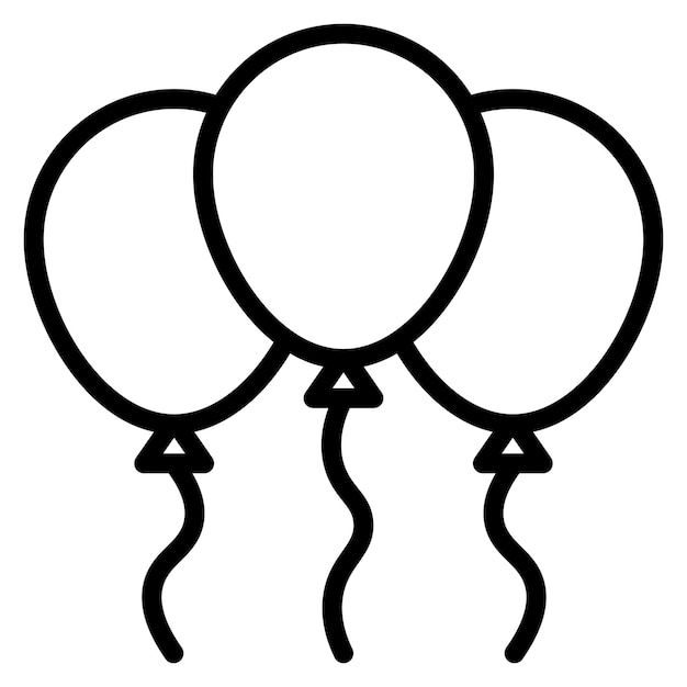 Imagen vectorial del icono del globo Se puede usar para la ducha de bebé