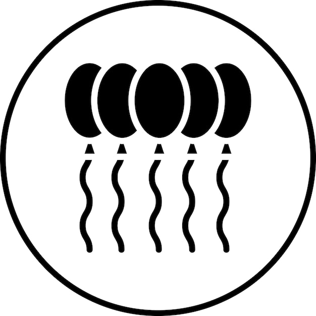 Imagen vectorial del icono del globo Se puede usar para Festa Junina