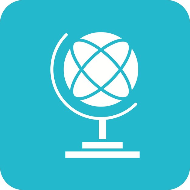 Imagen vectorial del ícono del globo de soporte Se puede utilizar para Back to School