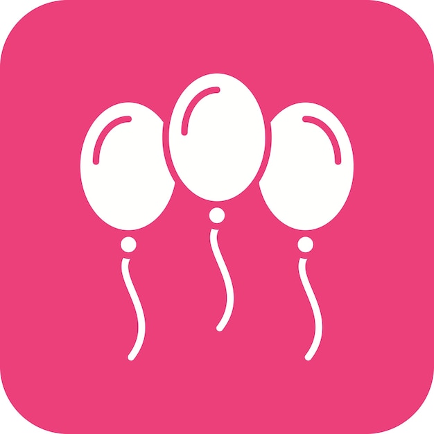 Imagen vectorial del icono de los globos Se puede usar para Halloween