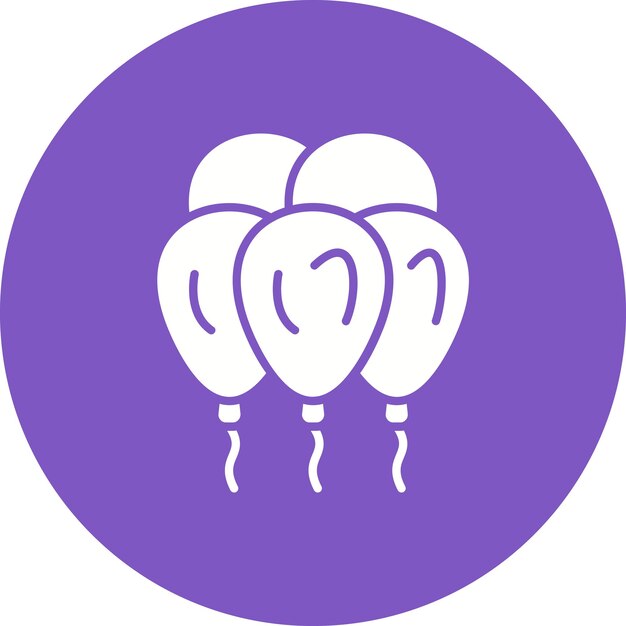 Imagen vectorial del icono de los globos Se puede usar para el viernes de compras