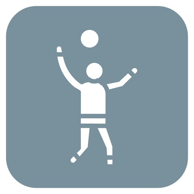 Imagen vectorial de icono de golpe Se puede usar para voleibol
