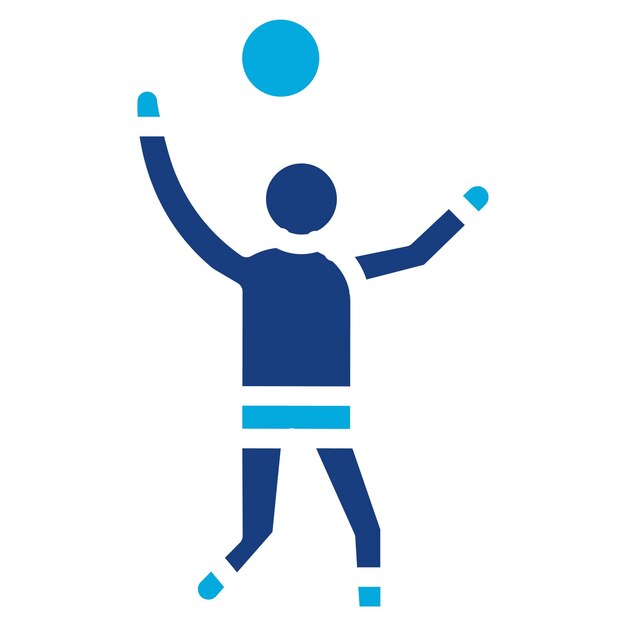 Imagen vectorial de icono de golpe Se puede usar para voleibol