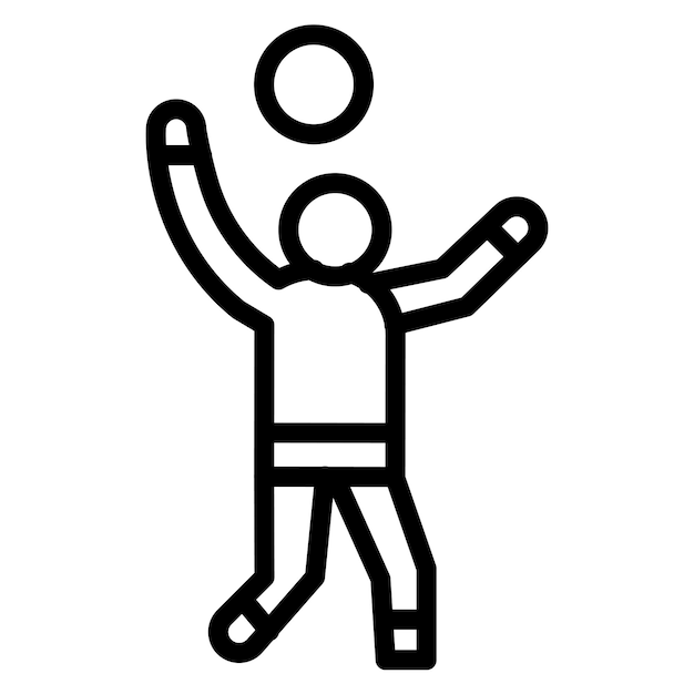 Imagen vectorial de icono de golpe Se puede usar para voleibol