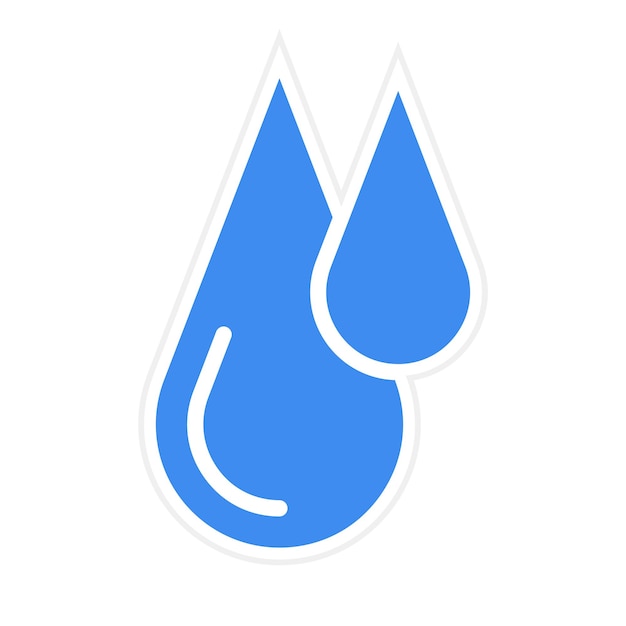 Imagen vectorial del icono de gota de aceite Se puede usar para petróleo y gas