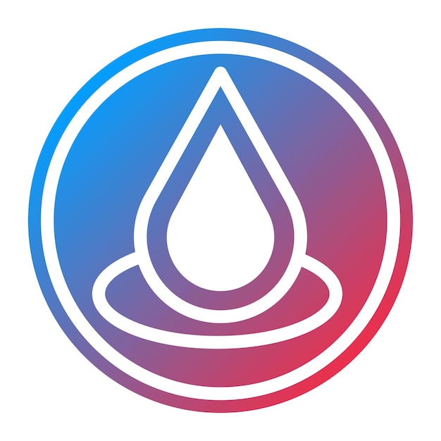 Imagen vectorial de icono de gota grande Se puede usar para el parque acuático