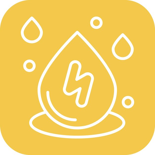 Vector imagen vectorial del icono de la gota de lluvia se puede usar para el día de la tierra