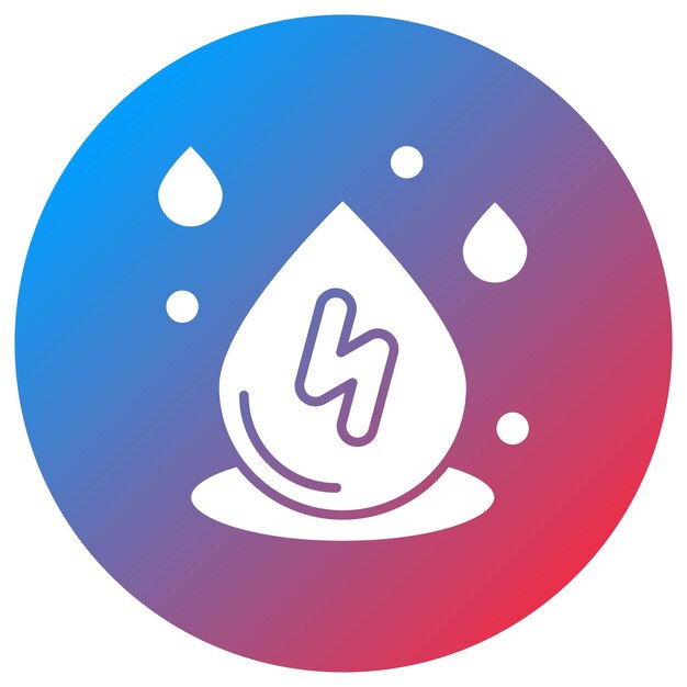 Imagen vectorial del icono de la gota de lluvia Se puede usar para el Día de la Tierra