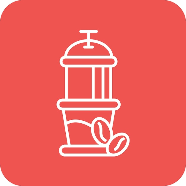 Vector imagen vectorial del icono de goteo de café se puede usar para coffee shop