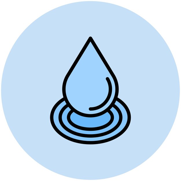 Imagen vectorial de icono de goteo Se puede usar para Cosmetología