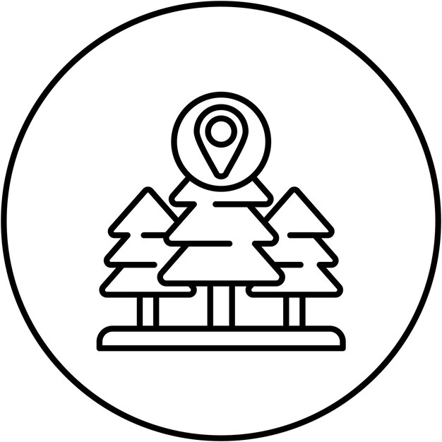 La imagen vectorial del icono GPS se puede usar para la supervivencia