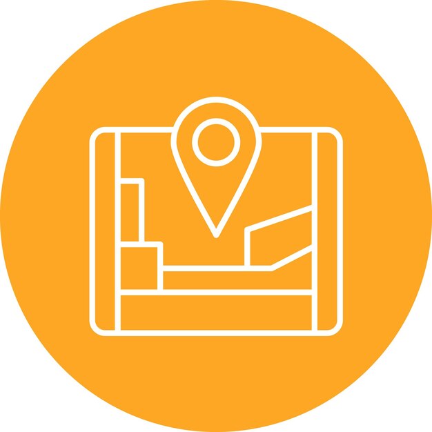 Imagen vectorial del icono GPS Se puede utilizar para el servicio de taxi
