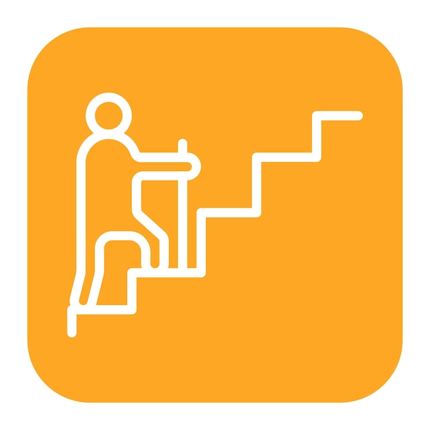 Imagen vectorial del icono de grado de escalada Se puede utilizar para la escalada en roca