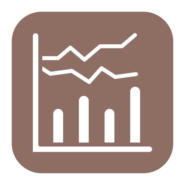 Imagen vectorial del icono del gráfico de barras Se puede utilizar para la ciencia de datos