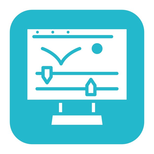 Imagen vectorial de icono gráfico de movimiento Se puede utilizar para nuevos medios