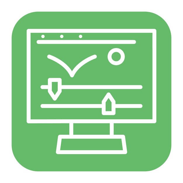 Imagen vectorial de icono gráfico de movimiento Se puede utilizar para nuevos medios