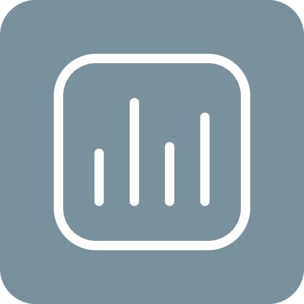 La imagen vectorial del icono del gráfico se puede utilizar para la interfaz de usuario